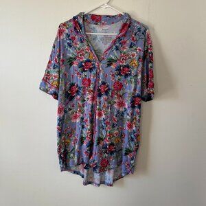 Posh Peanut Pajama Top Floral